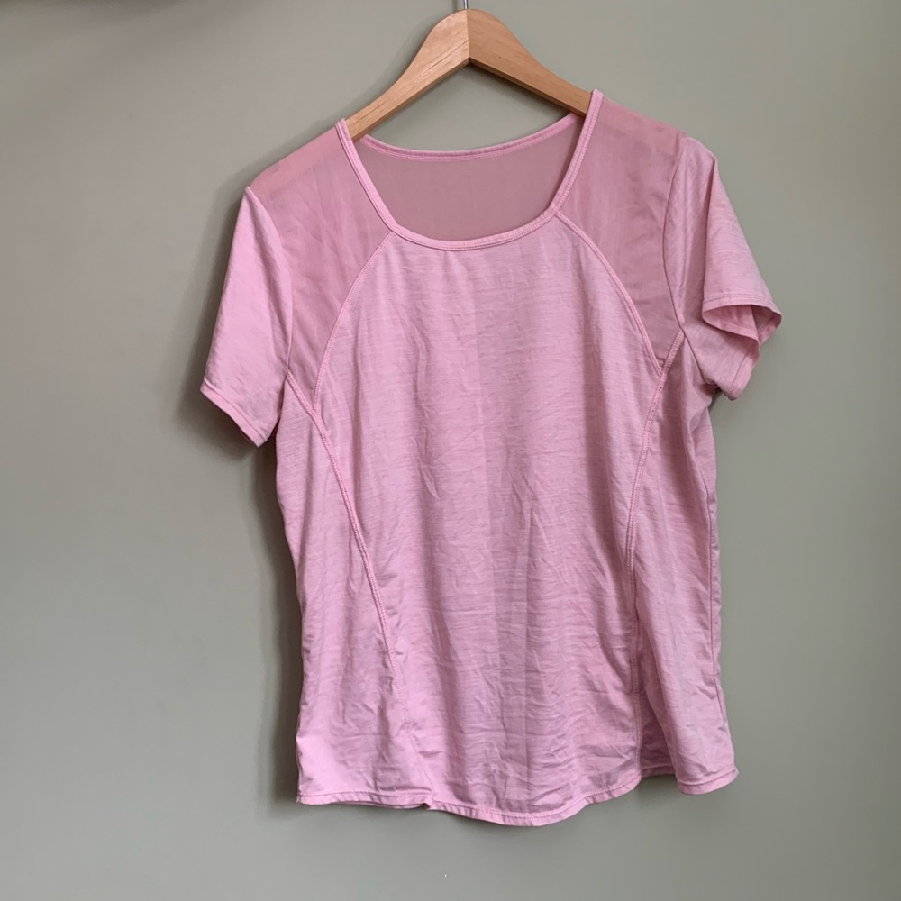 Pink workout tee